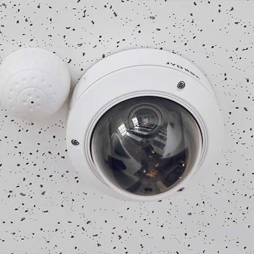 White wireless home security camera in Malaysia